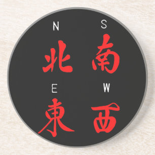 Mahjong Winds,Honor Suit,North,South,East,West (c) Coaster