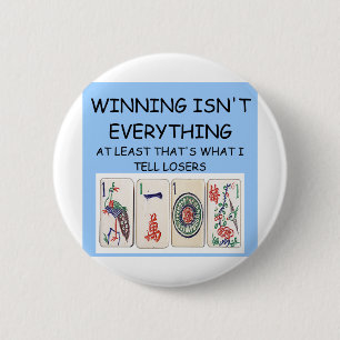 MAHJONG winner Pinback Button