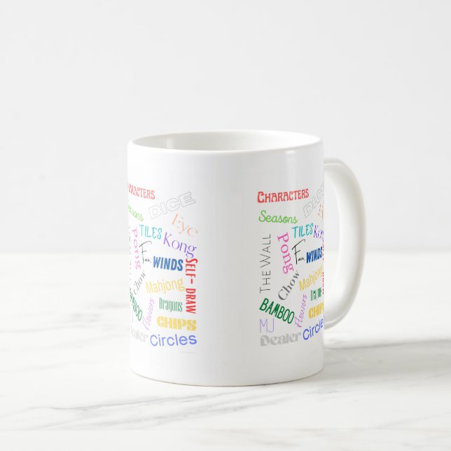 Mahjong Words Cup (Front Right)