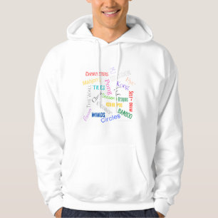 Mahjong words hoodie