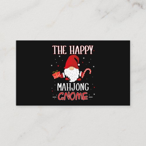 Mahjong XMas Gnome Christmas Group Costume Business Card