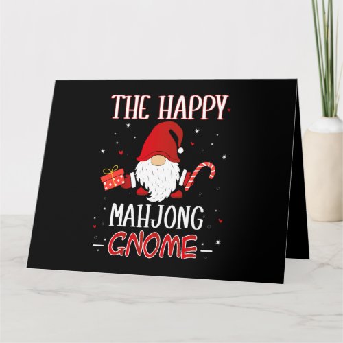 Mahjong XMas Gnome Christmas Group Costume Card