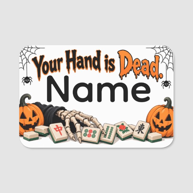 Mahjongg Name Tag (Front)