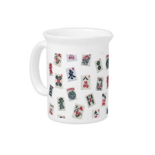 MahJongg tiles design  Beverage Pitcher