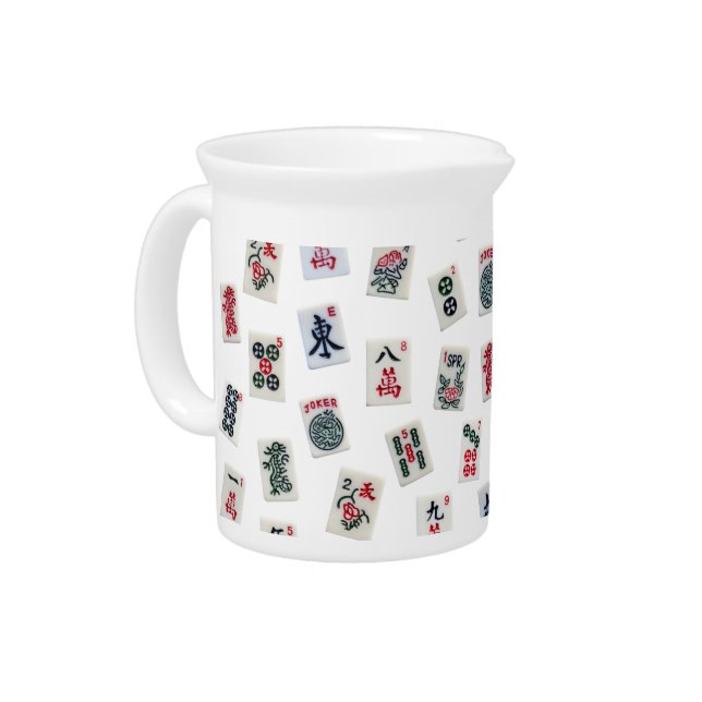 MahJongg tiles design  Beverage Pitcher (Left)