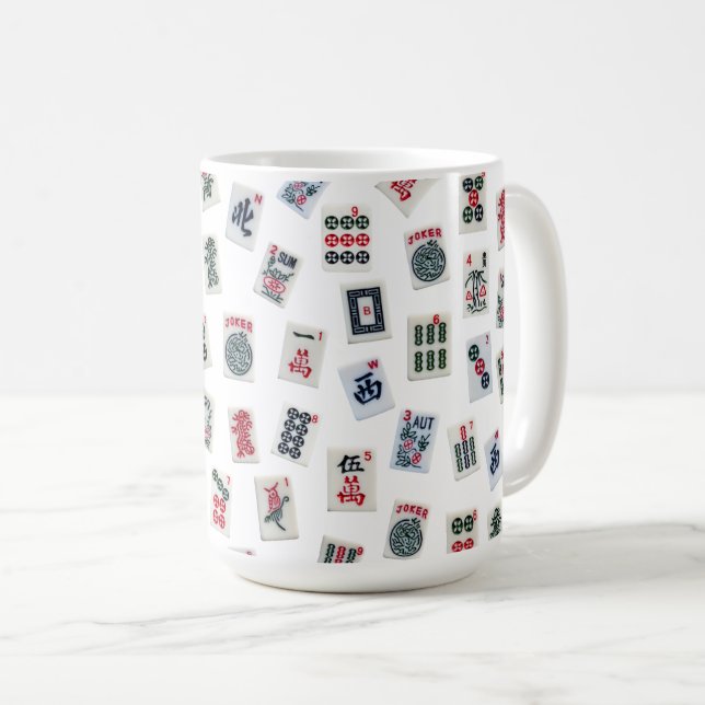 MahJongg tiles design  Coffee Mug (Front Right)
