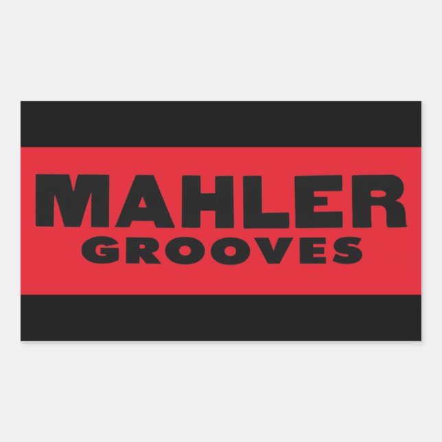Mahler Grooves Sticker (Front)