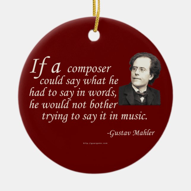 Mahler on Composing Ceramic Ornament (Front)
