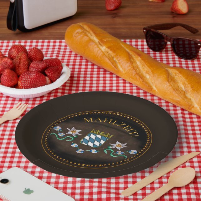 MAHLZEIT! Bavaria  Paper Plates (Picnic)