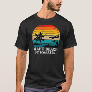 Maho Beach Caribbean Island Of St Maarten T-Shirt