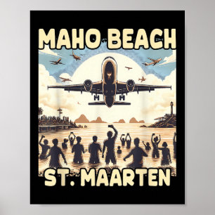 Maho Beach St. Maarten  Poster