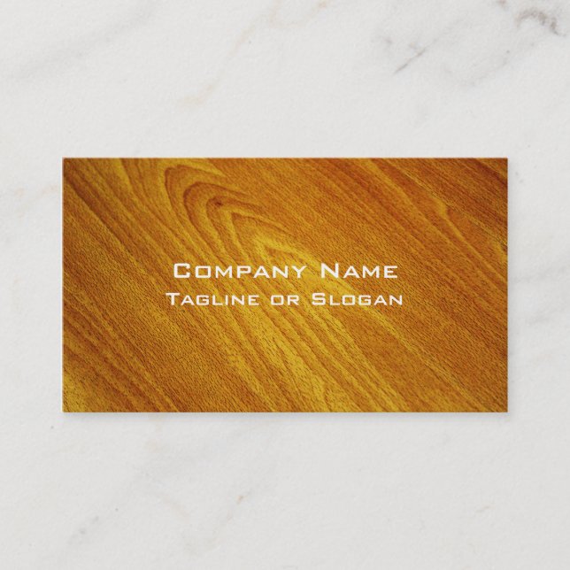 Mahogany Business Card (Front)