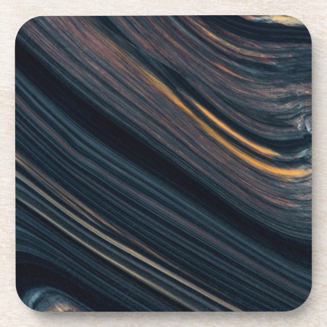 Mahogany Goldsheen Obsidian Beverage Coaster (Front)