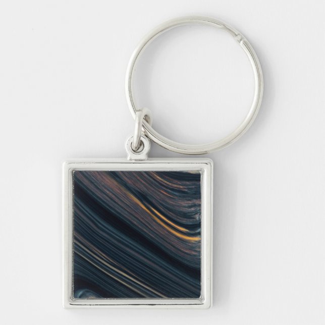Mahogany Goldsheen Obsidian Keychain (Front)