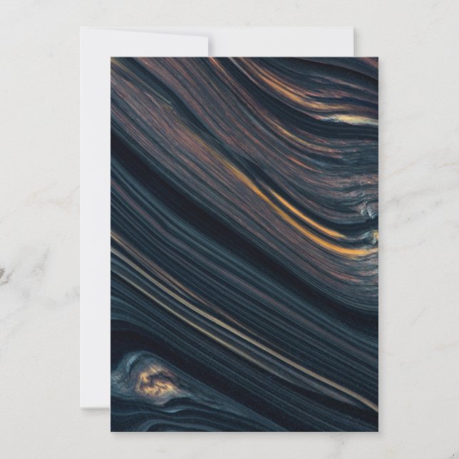 Mahogany Goldsheen Obsidian Thank You Card (Front)