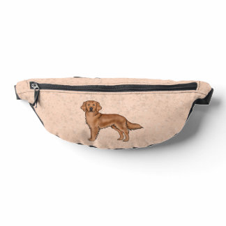 Mahogany Red Golden Retriever Cute Cartoon Dog Fanny Pack