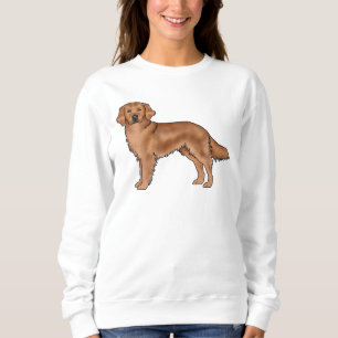 Mahogany Red Golden Retriever Cute Cartoon Dog Sweatshirt