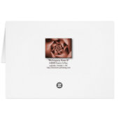 Mahogany Rose III Cards (Back Horizontal)