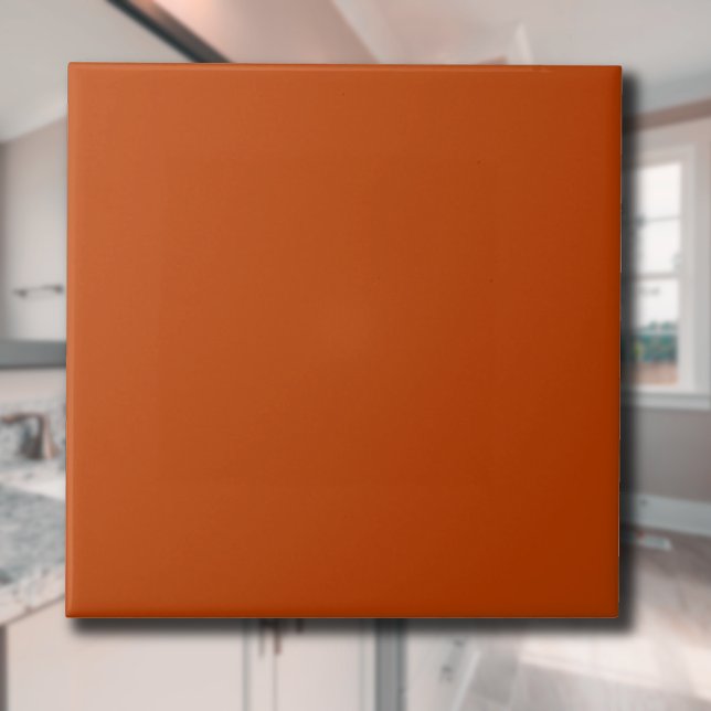 Mahogany Solid Color | Classic | Elegant Ceramic Tile (Creator Uploaded)