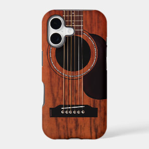 Mahogany Top Acoustic Guitar iPhone 17 Case