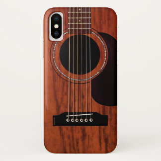 Mahogany Top Acoustic Guitar iPhone X Case