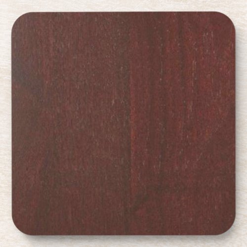 MAHOGANY Wood Finish BUY Blank Blanche add TEXT Drink Coaster