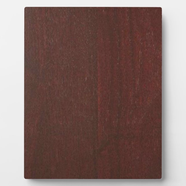MAHOGANY Wood Finish BUY Blank Blanche add TEXT Plaque (Front)