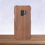 Mahogany Wood Pattern Uncommon Samsung Galaxy S9 Case<br><div class="desc">These Deflector cases fit a variety of Google,  iPhone and Samsung phones. Choose yours in the drop-down menu. Digitally created in a simulated rich mahogany look wood pattern..</div>