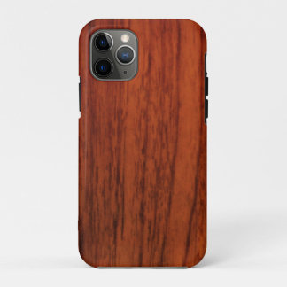 Mahogany Wood Print iPhone 11 Pro Case