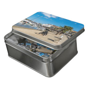 Mahon harbor and paseo maritimo - Menorca, Spain Jigsaw Puzzle