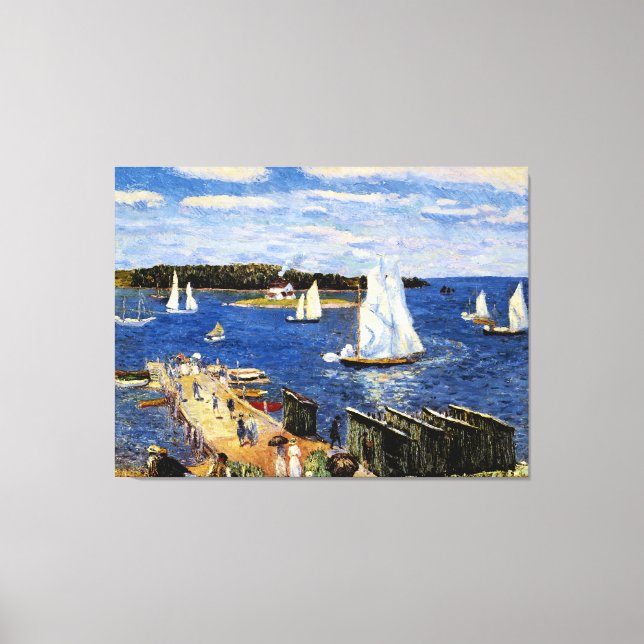 Mahone Bay by William Glackens Canvas Print (Front)