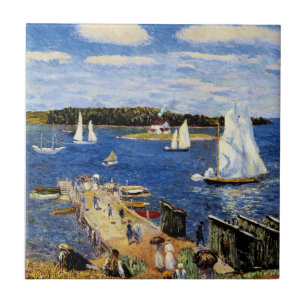Mahone Bay by William Glackens Ceramic Tile