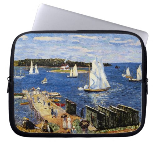 Mahone Bay by William Glackens Laptop Sleeve