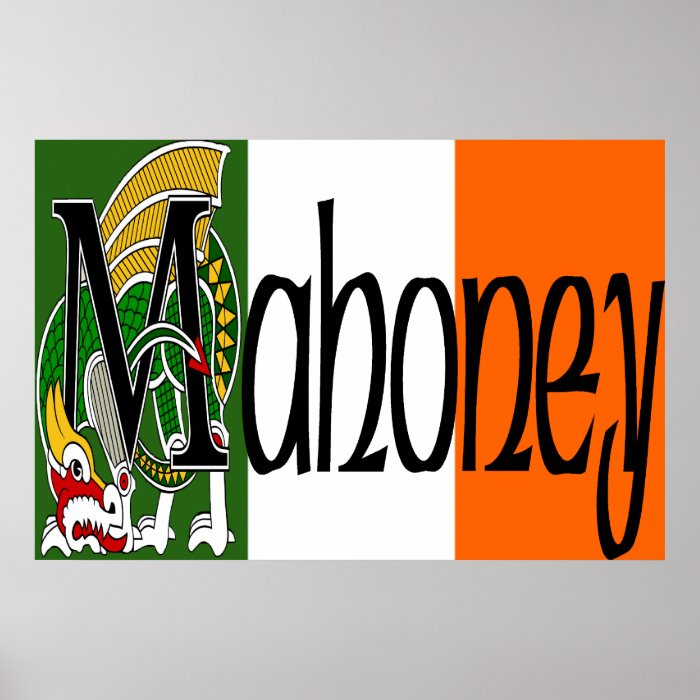 Mahoney Celtic Dragon Print