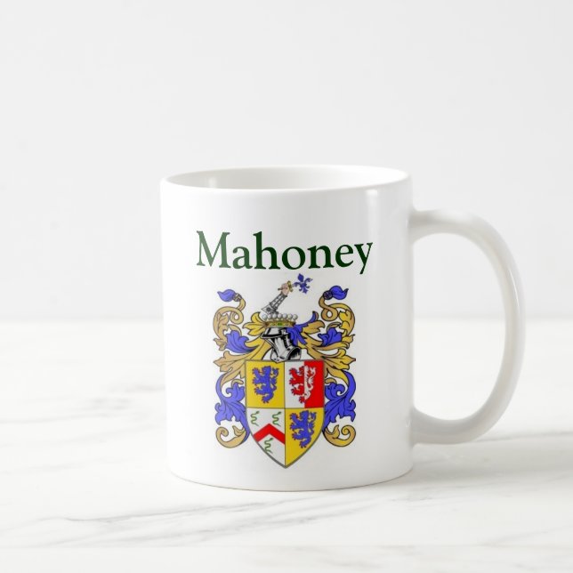 Mahoney coat of arms coffee mug (Right)