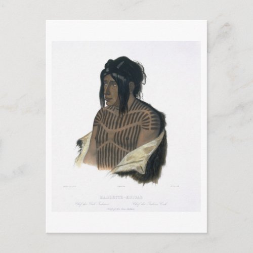 Mahsette_Kuiuab Chief of the Cree Indians plate Postcard