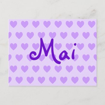 Mai In Purple Postcard by purplestuff at Zazzle