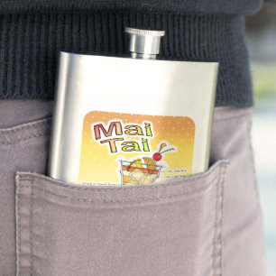 MAI TAI COCKTAIL RECIPE ART FLASK