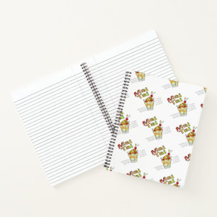 MAI TAI COCKTAIL RECIPE ART NOTEBOOK