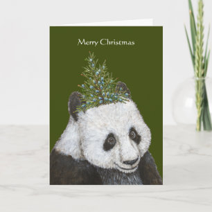 Mai the panda Christmas card