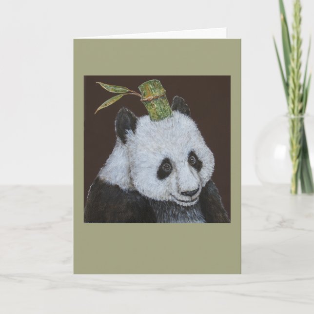 Mai the panda greeting card (Front)