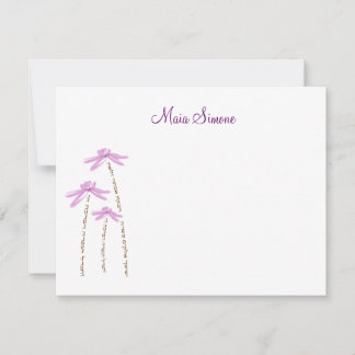 Maia Custom Thank You Note Card