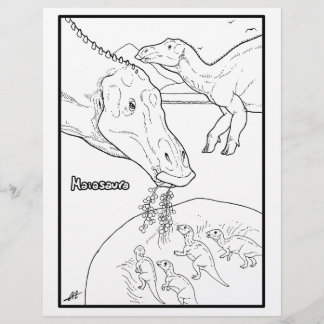 Maiasaura - Coloring Page.