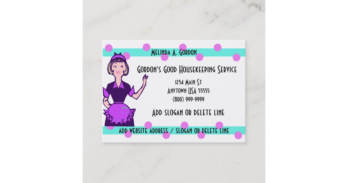Maid And Cleaning Service Business Cards Zazzle
