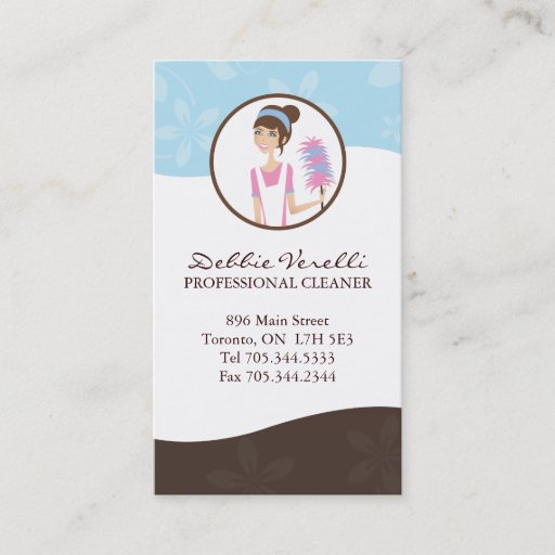 Customizable Maid Business Cards