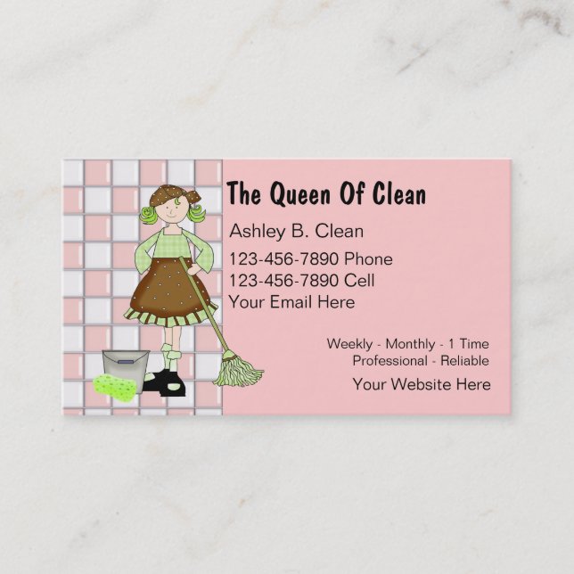 Maid Business Cards (Front)