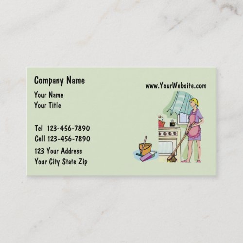 Maid Business Cards