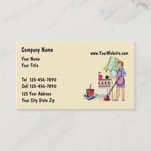 Maid Business Cards