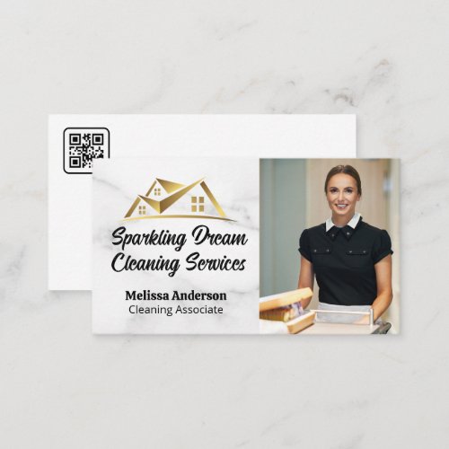 Maid Cleaning Hotel Rooms Business Card