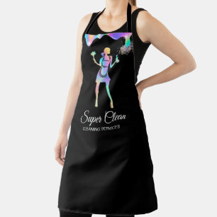 Maid Cleaning House Cleaning Services HOLOGRAPH Ap Apron